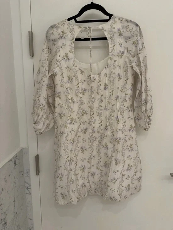 H&M Brock Collection Floral Square-Neck Mini Dress - Picture 3 of 5